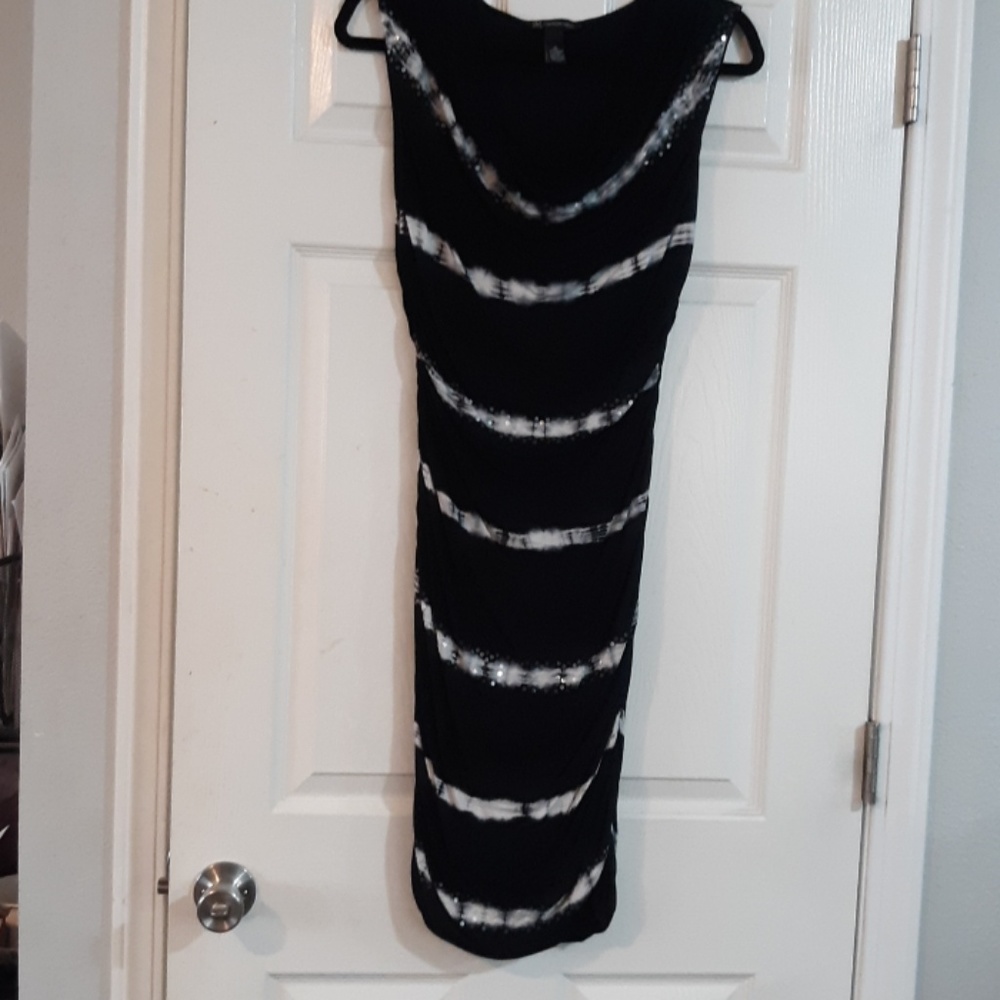 Beautiful INC dress black, white and sparkles